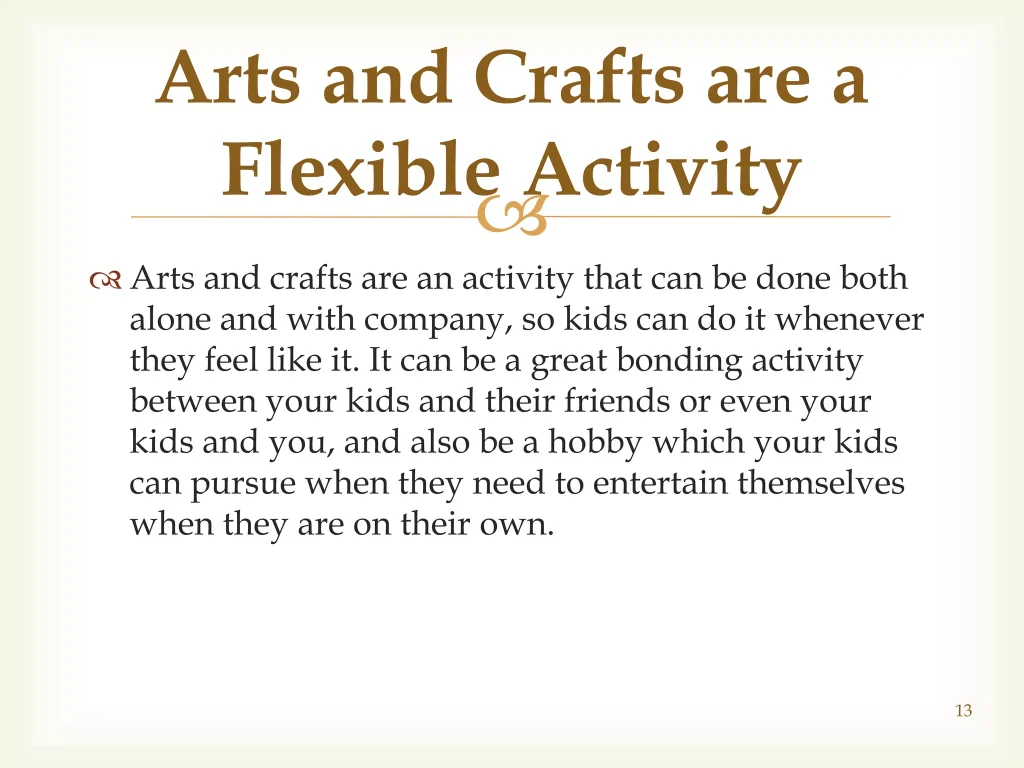 What are the Benefits of Doing Arts And Crafts