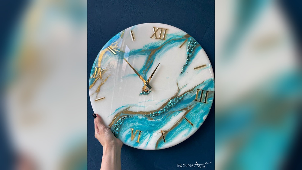 Resin Art Clocks
