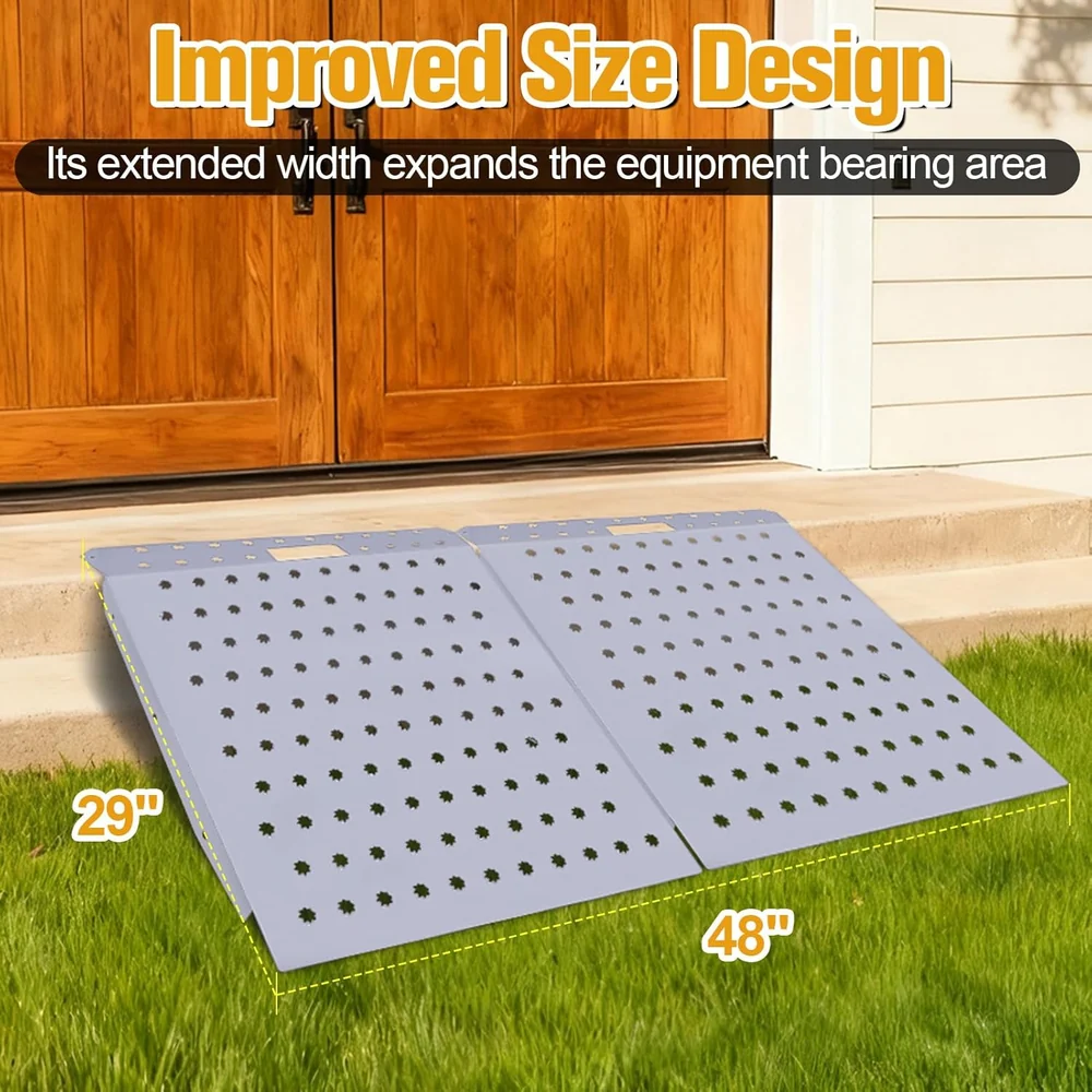 W&JWN Shed Ramp for Riding Mower 2PCS